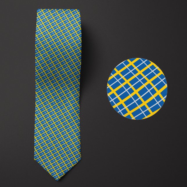 Flag of Sweden Pattern Tie (Creator Uploaded)