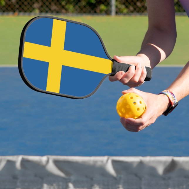 Flag of Sweden Pickleball Paddle (Insitu)