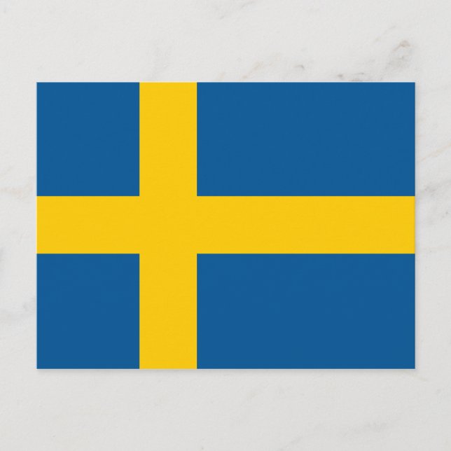 Flag of Sweden Postcard (Front)