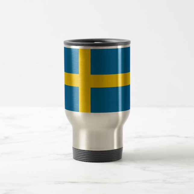 Flag of Sweden Travel Mug (Center)