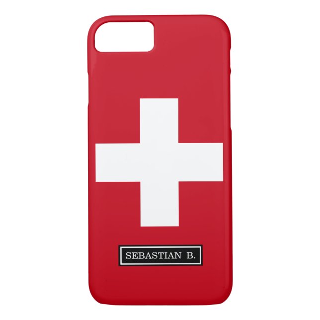 Flag of Switzerland Case-Mate iPhone Case (Back)