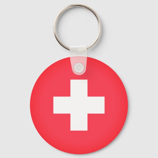 Flag of Switzerland Keychain (Front)