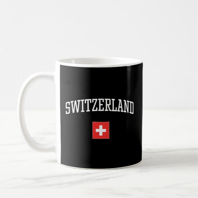 Flag Of Switzerland Love Your Country Coffee Mug (Left)