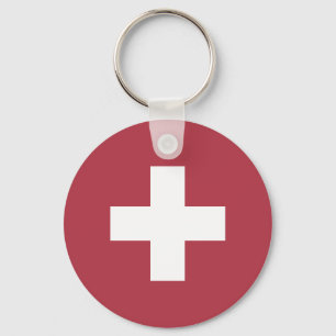 Flag of Switzerland modified - Switzerland - Suiss Keychain