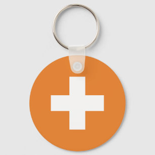 Flag of Switzerland modified - Switzerland - Suiss Keychain