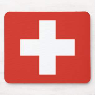 Flag of Switzerland Mouse Pad