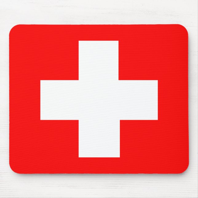 Flag of Switzerland Mouse Pad (Front)