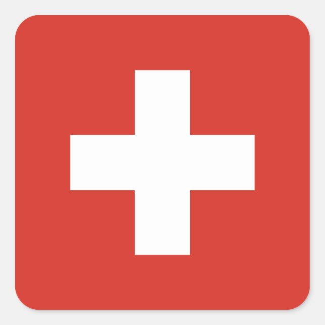 Flag of Switzerland Sticker (Front)