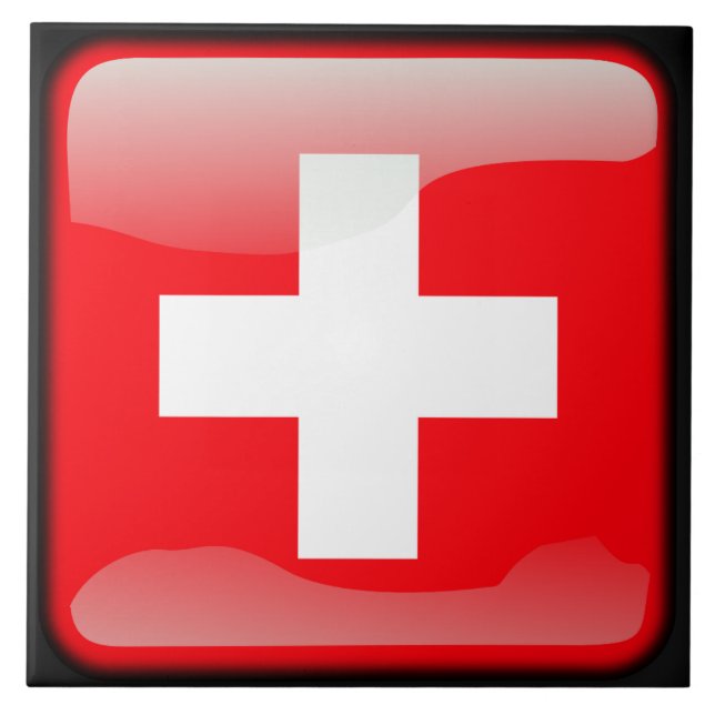 Flag of Switzerland Tile (Front)