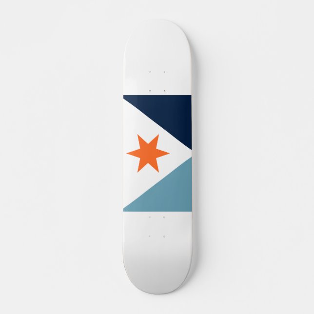Flag of Syracuse, New York Skateboard (Front)