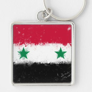 Flag of Syria Keychain