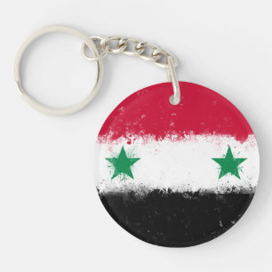 Flag of Syria Keychain