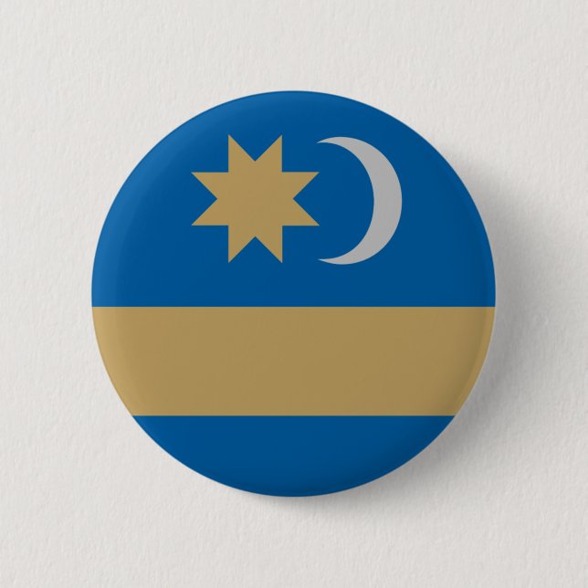 Flag of Székely Land 2 Inch Round Button (Front)