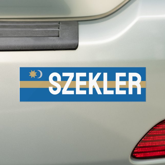 Flag of Székely Land Classic Round Sticker (On Car)