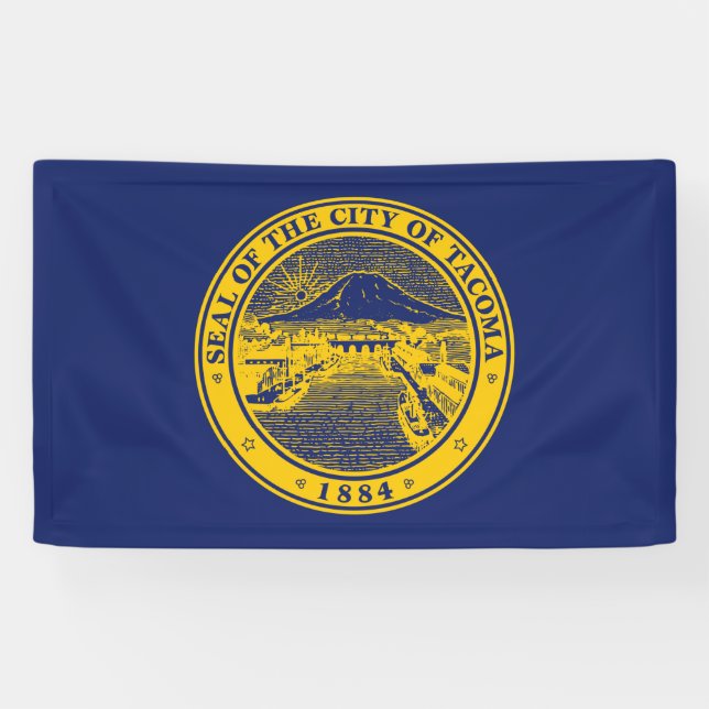 Flag of Tacoma (Washington City) Banner (Horizontal)