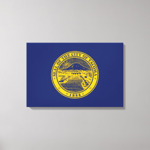 Flag of Tacoma (Washington City) Canvas Print