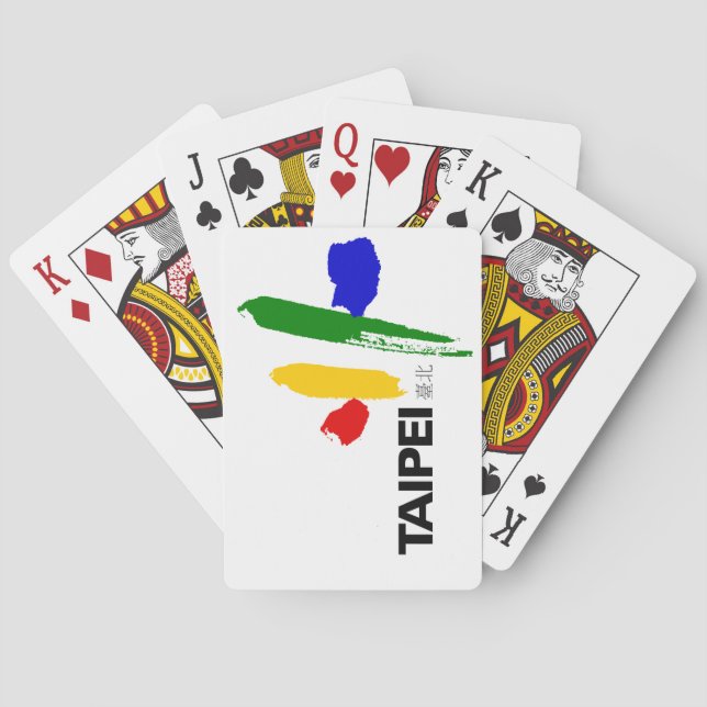 Flag of Taipei City (Taiwan) Playing Cards (Back)