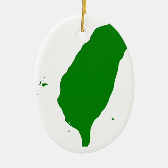 Flag of Taiwan - 世界台灣人大會旗，也稱為台灣旗。 Ceramic Ornament (Front)