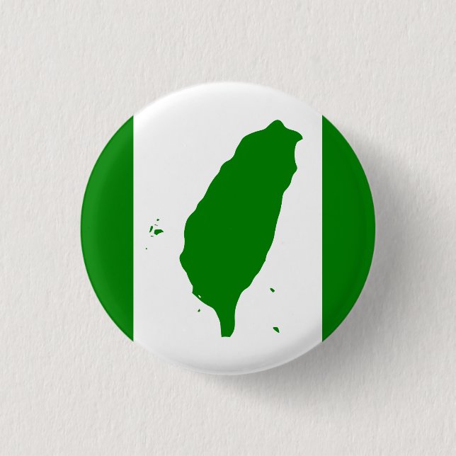 Flag of Taiwan 1 Inch Round Button (Front)