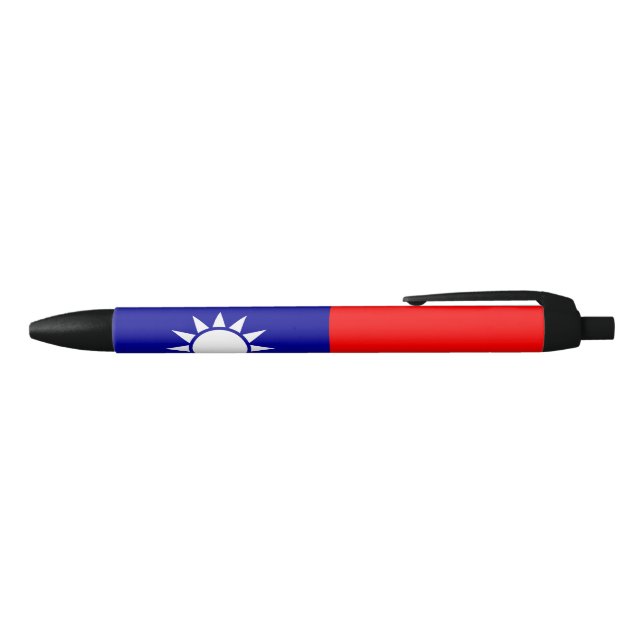 Flag of Taiwan Black Ink Pen (Top)