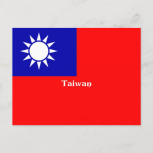 Flag of Taiwan Postcard