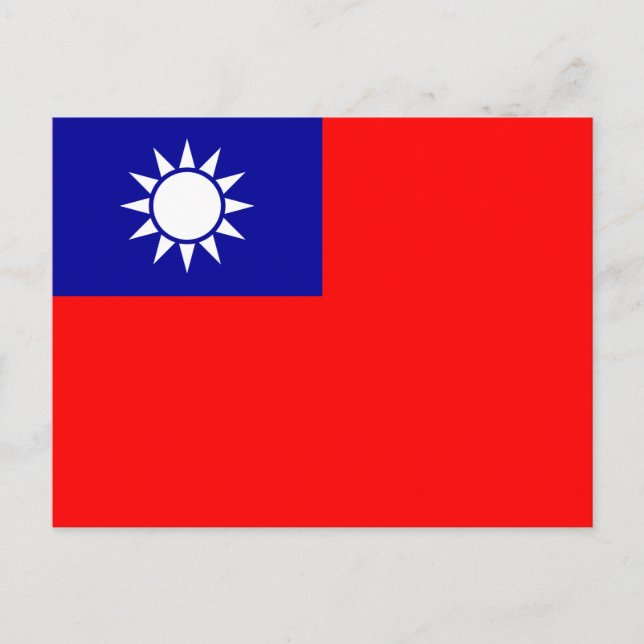 Flag of Taiwan Postcard (Front)
