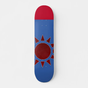 Flag of Taiwan Red Sun Skateboard