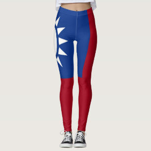 Flag of Taiwan Republic of China Leggings