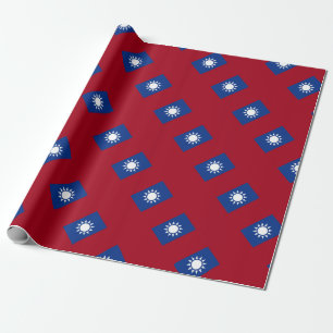 Flag of Taiwan Republic of China Wrapping Paper