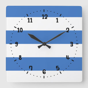 Flag of Tallinn, Estonia Square Wall Clock