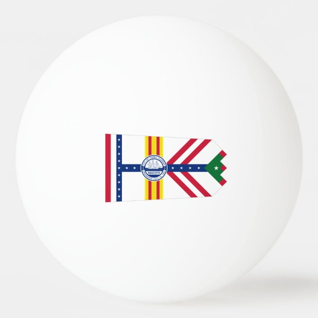Flag of Tampa, Florida Ping Pong Ball (Front)