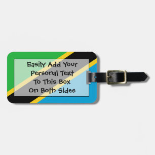 Flag of Tanzania Easy ID Personal Luggage Tag