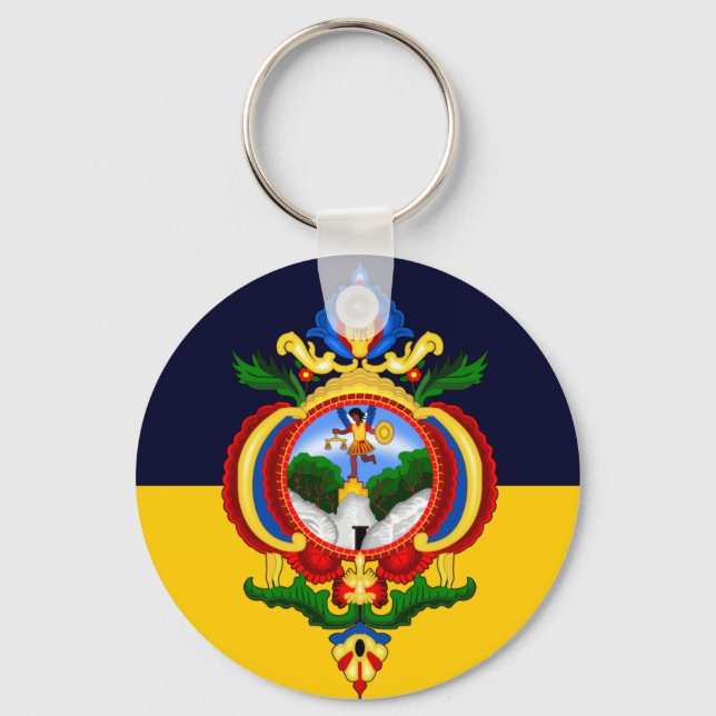 Flag of Tegucigalpa, Honduras Keychain (Front)