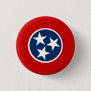 Flag of Tennessee 1 Inch Round Button