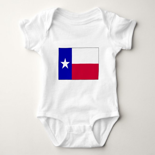 Flag of Texas Baby Bodysuit (Front)