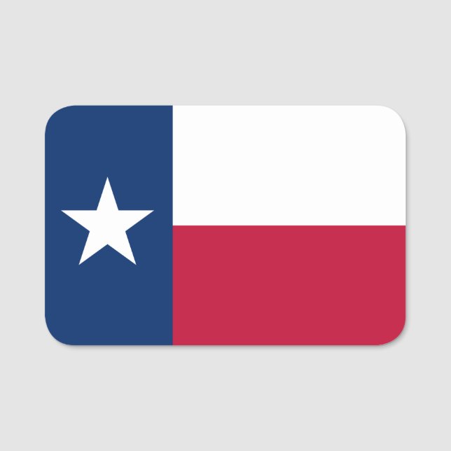 Flag of Texas Name Tag (Front)