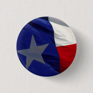 Flag of Texas Pop Art 1 Inch Round Button