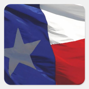Flag of Texas Pop Art Square Sticker
