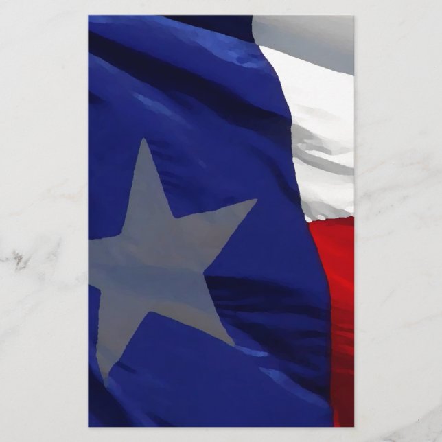 Flag of Texas Pop Art Stationery (Front)