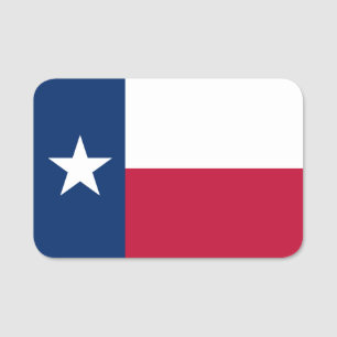 Flag of Texas - Texan Flag Name Tag