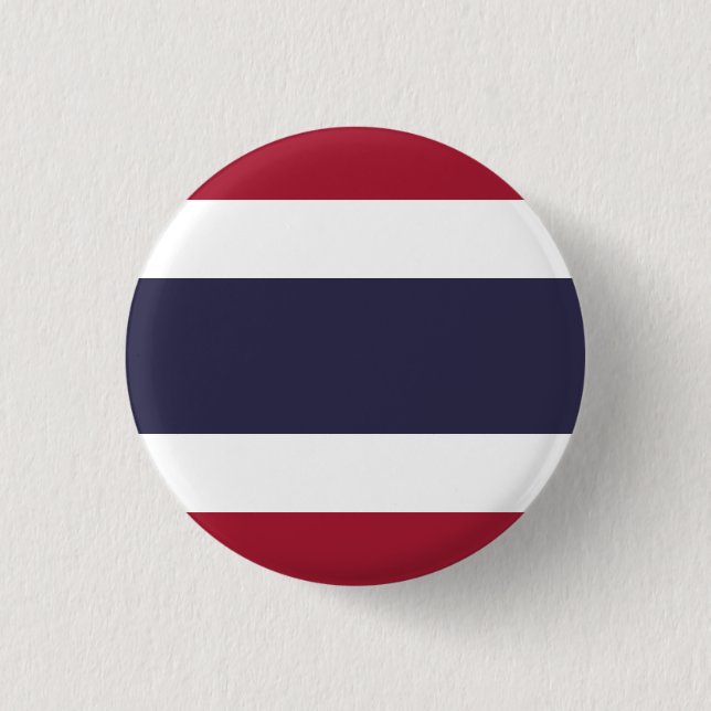 Flag of Thailand 1 Inch Round Button (Front)
