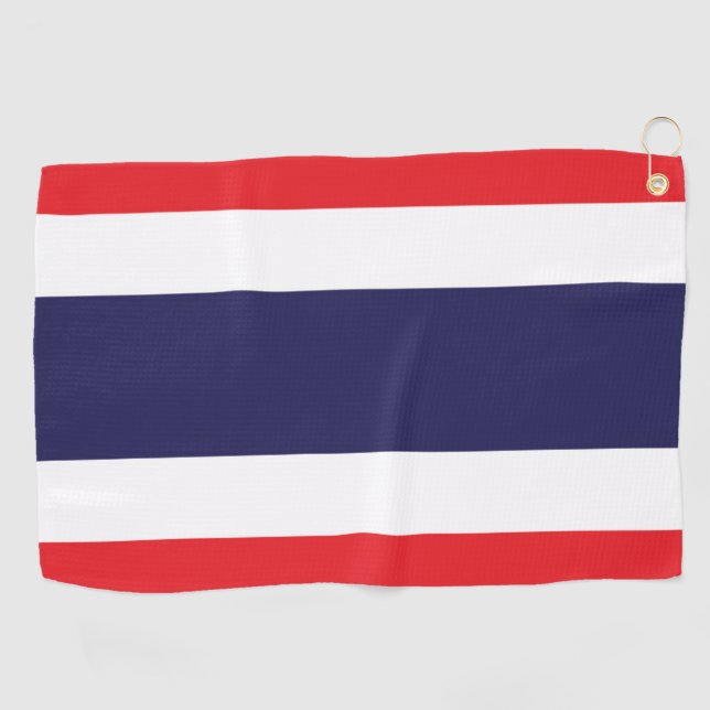 Flag of Thailand Golf Towel (Horizontal)