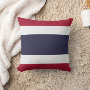 Flag of Thailand Throw Pillow