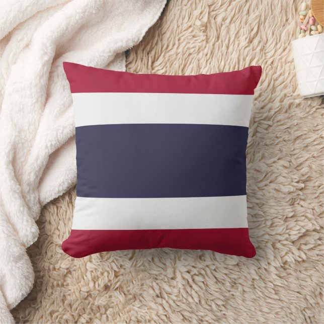 Flag of Thailand Throw Pillow (Blanket)