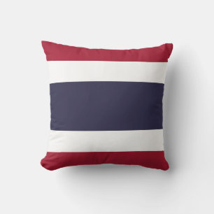 Flag of Thailand Throw Pillow