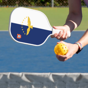Flag of the Azores, Portugal Pickleball Paddle