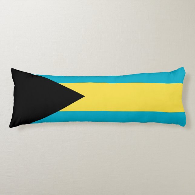 Flag Of The Bahamas Body Pillow (Front)