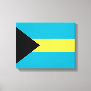 Flag Of The Bahamas Canvas Print