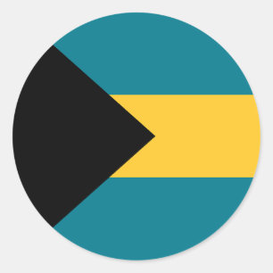 Flag of the Bahamas Classic Round Sticker