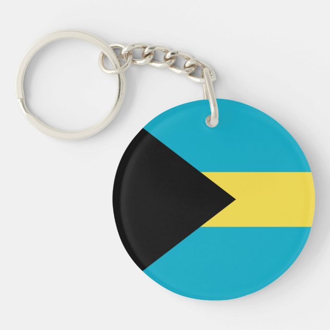 Flag Of The Bahamas Keychain (Front)